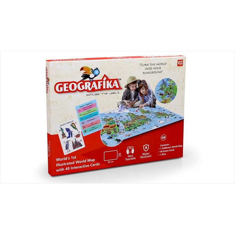 GEOGRAFIKA - Illustrated Map Card Game (Unik Play)