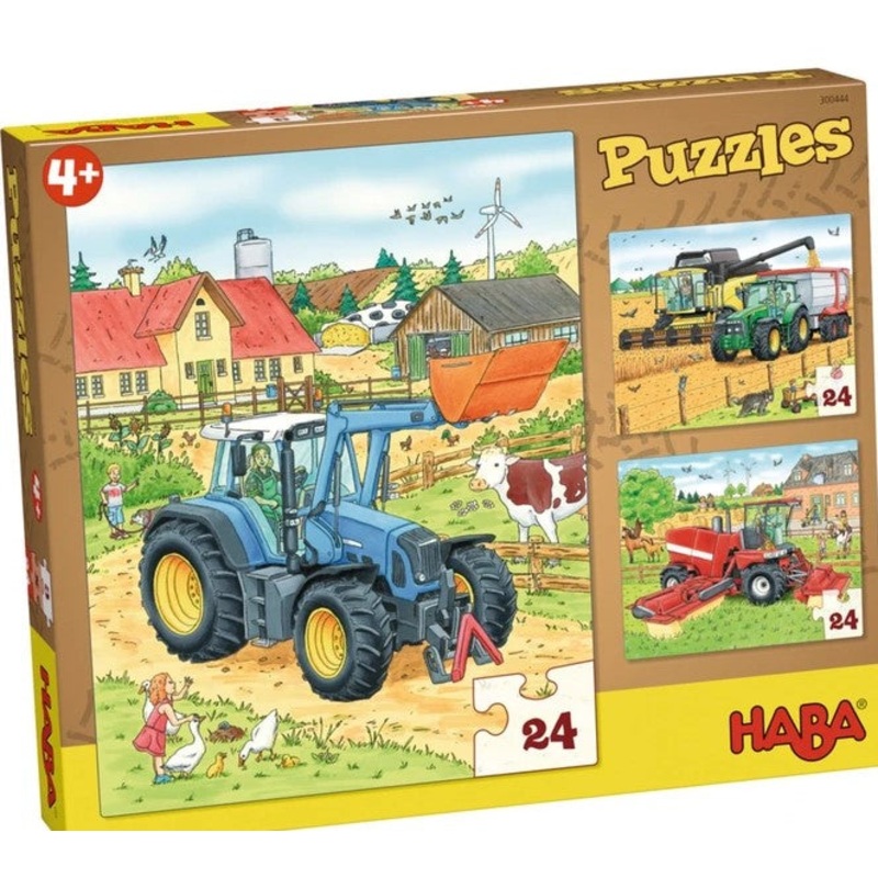 Haba  Puzzles Tractor And Co