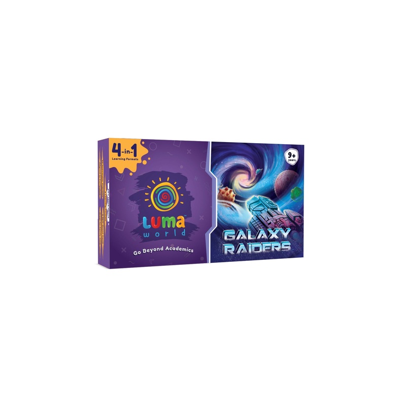 Luma World Educational Board Game: Galaxy Raiders | 4-in-1 Game-based STEM Activity Kit for Ages 9 years and up to Master Numeracy, Strategy and Critical Thinking | 300+ hours of Conceptual Activities