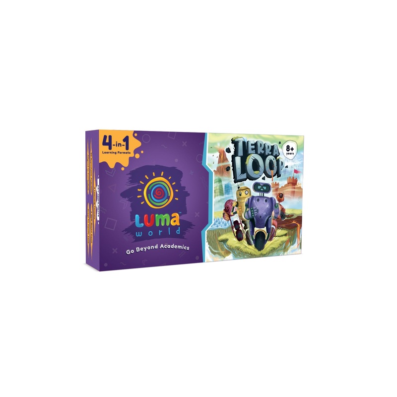 Luma World Educational Board Game: Terra Loop | 4-in-1 Game-based STEM Activity Kit for Ages 8 years and up to Learn Numeracy and other Essential Skills | 300+ hours of Conceptual Activities