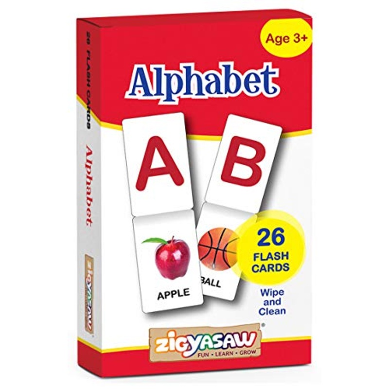 Zigyasaw Alphabets Flash Cards for Kids Early Learning | Easy & Fun Way of Learning 1 Year to 6 Years Babies