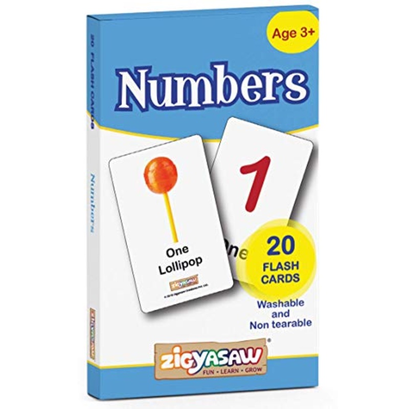 Zigyasaw Numbers Flash Cards for Kids Early Learning | Easy & Fun Way of Learning 1 Year to 6 Years Babies