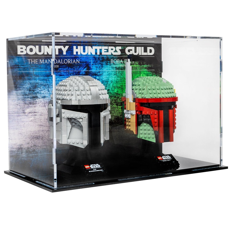 Star Wars Helmet Display case - Bounty Hunters Guild - 2 count - 75328, 75277