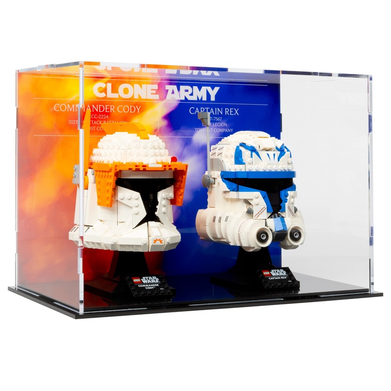 Star Wars Helmet Display case - Commander Cody and Captain Rex - 2 count - 75349, 75350