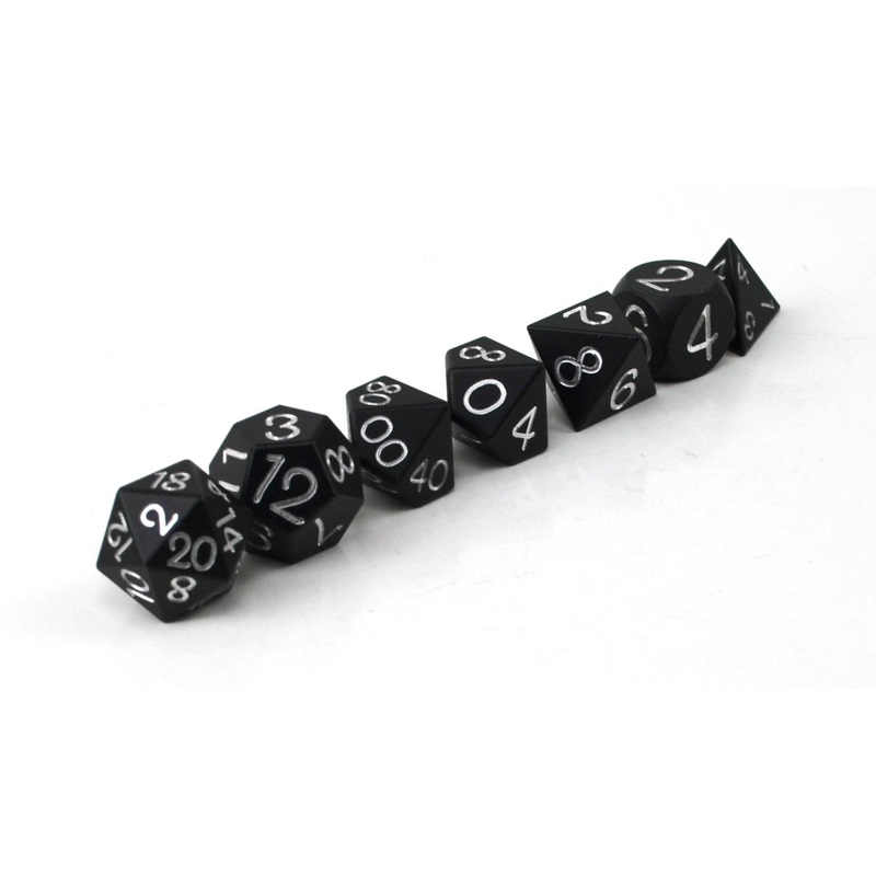 Black Aluminium Set of 7