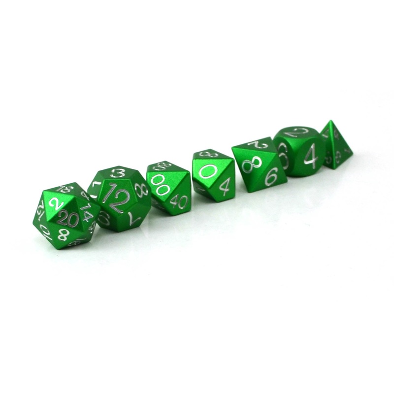 Green Aluminium Set of 7