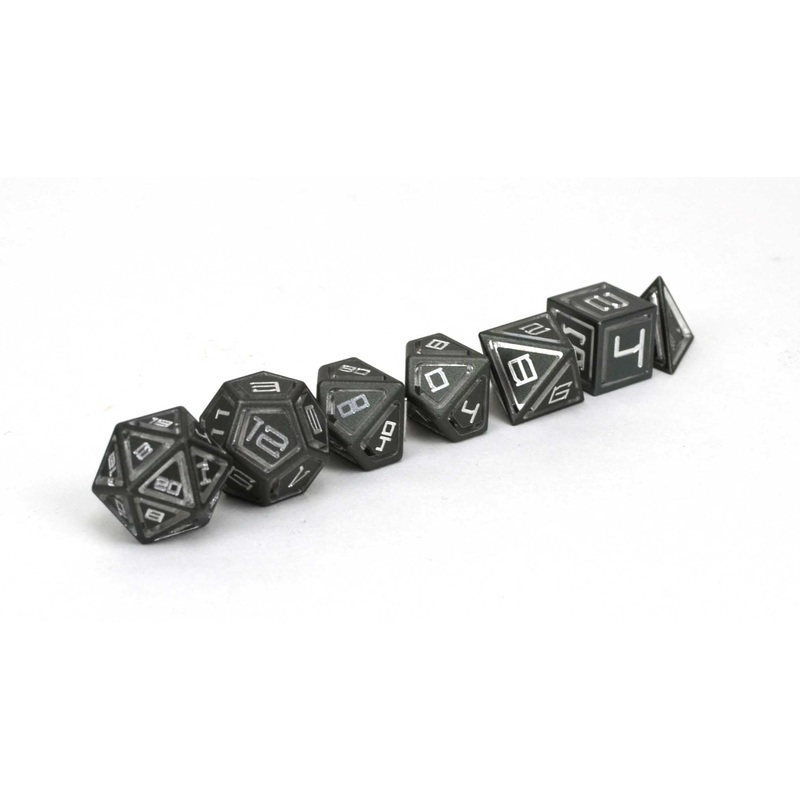 Gunmetal Gray Caged Aluminium Set of 7