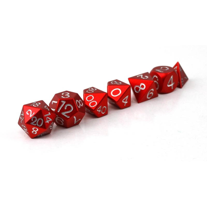 Red Aluminium Set of 7