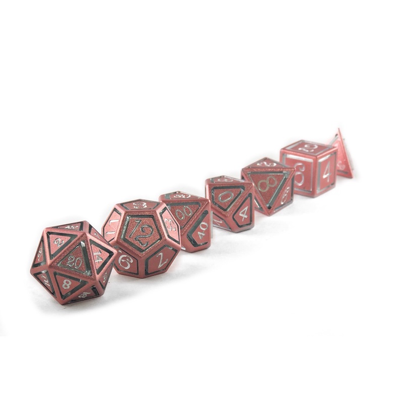 Rose Gold Caged Aluminium Set of 7