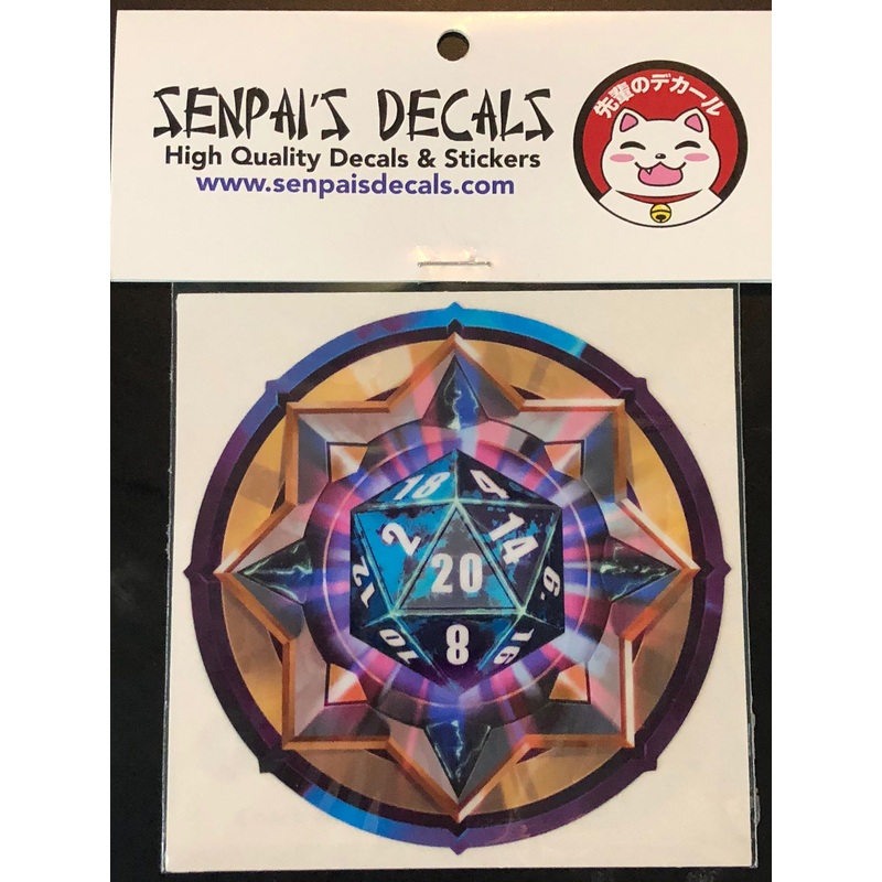 Senpai Decals - Blue/Black D20