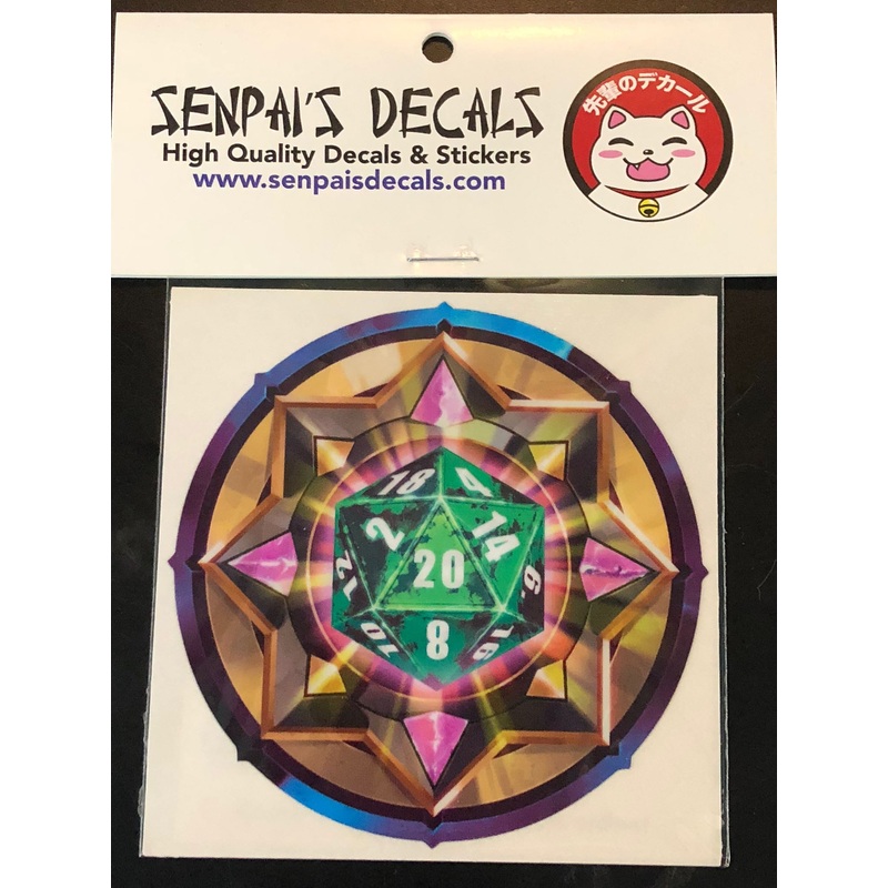Senpai Decals - Green/Black D20