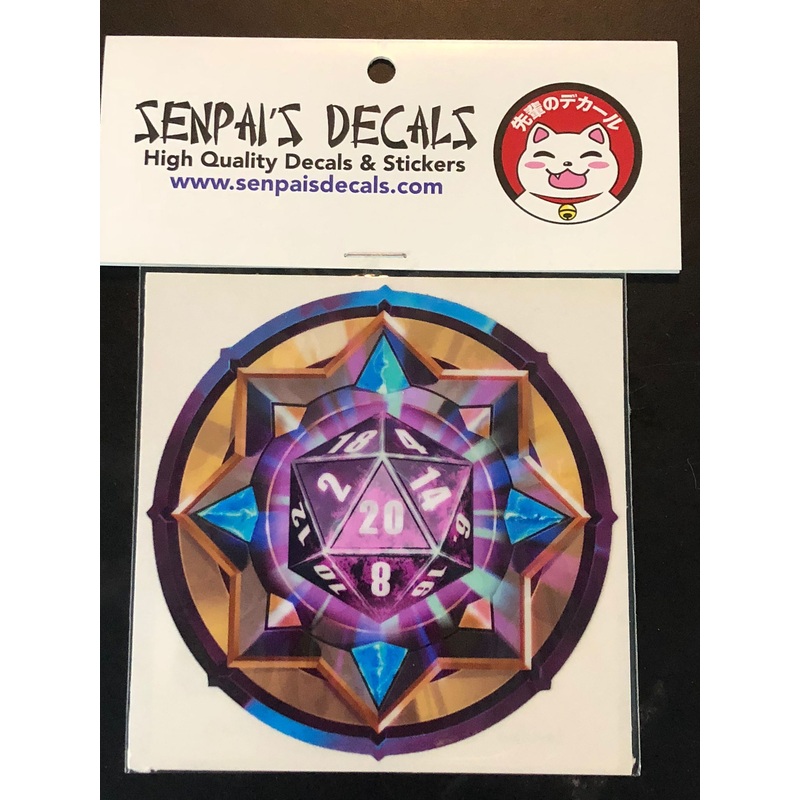 Senpai Decals - Purple/Black D20