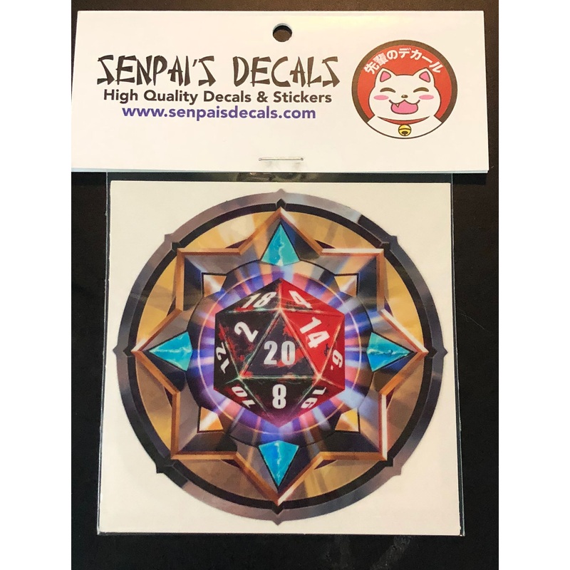 Senpai Decals - Red/Black D20