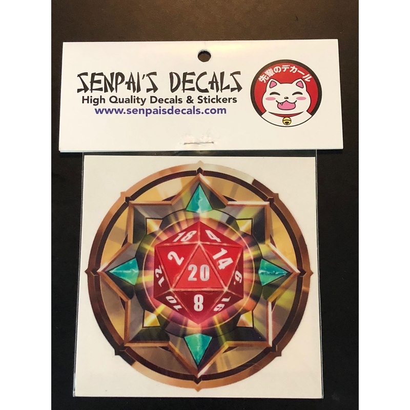 Senpai Decals - Red D20