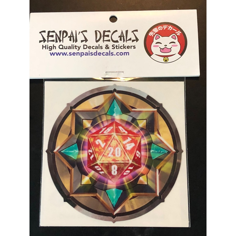 Senpai Decals - Red/Yellow D20