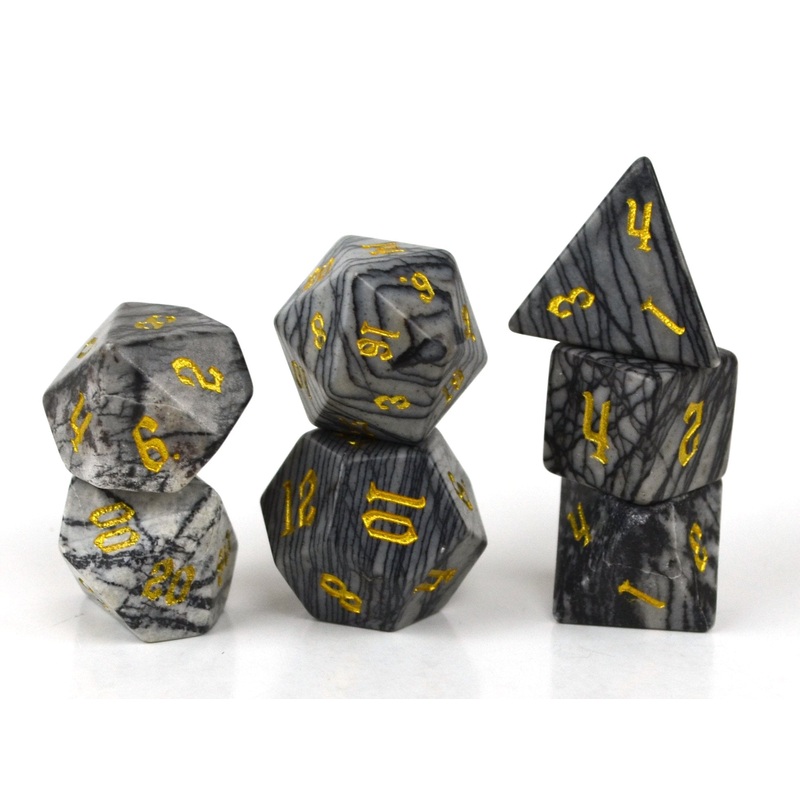 Black Network Agate