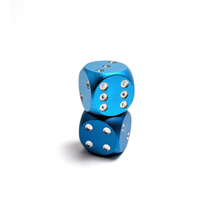 Light Blue Aluminium Mini D6