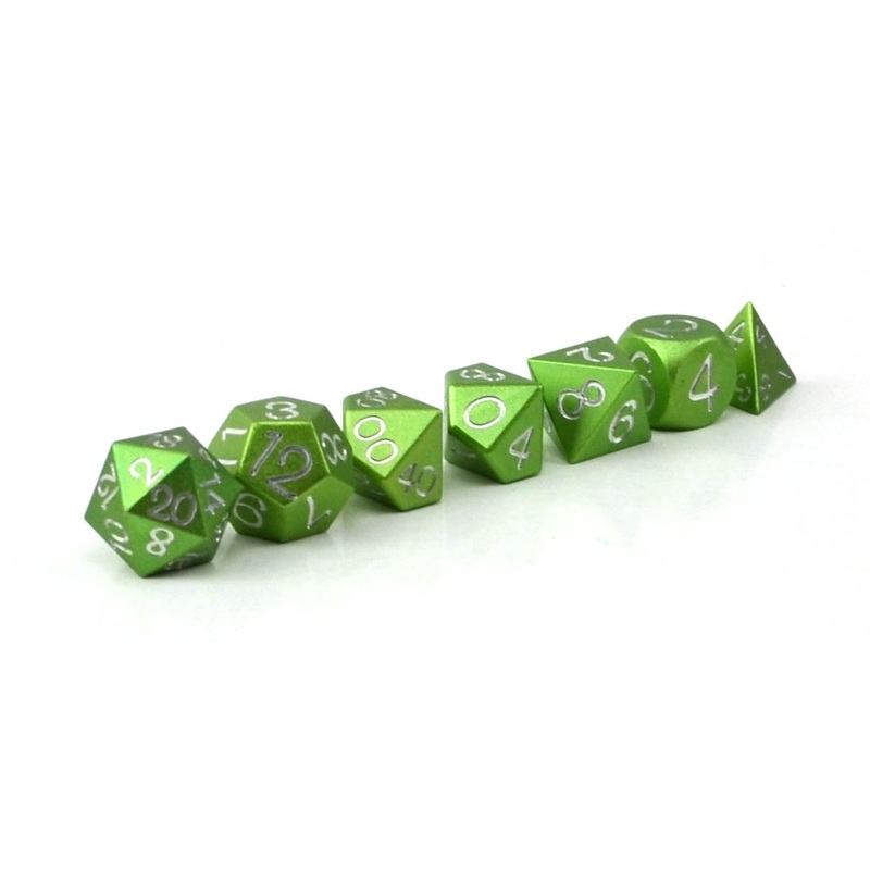 Lime Green Aluminium Set of 7