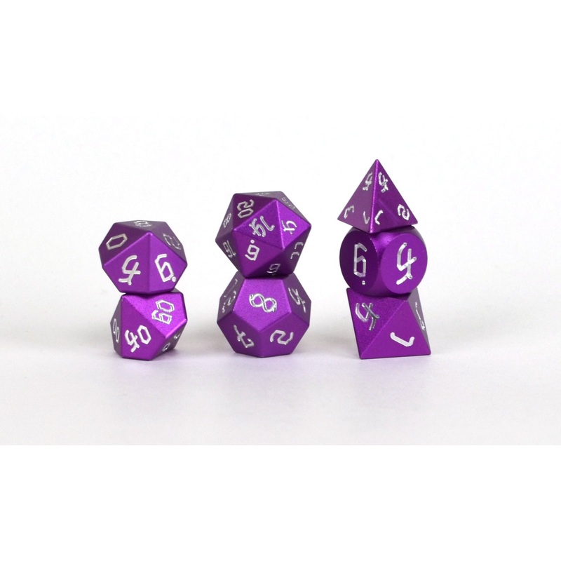 Purple Aluminium Set of 7 in Fantasy