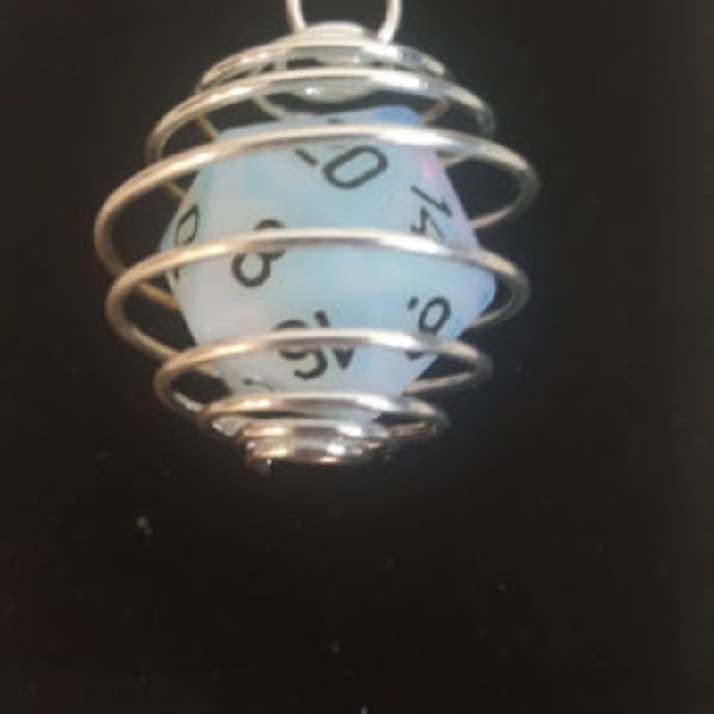 Spiral Dice Pendant by