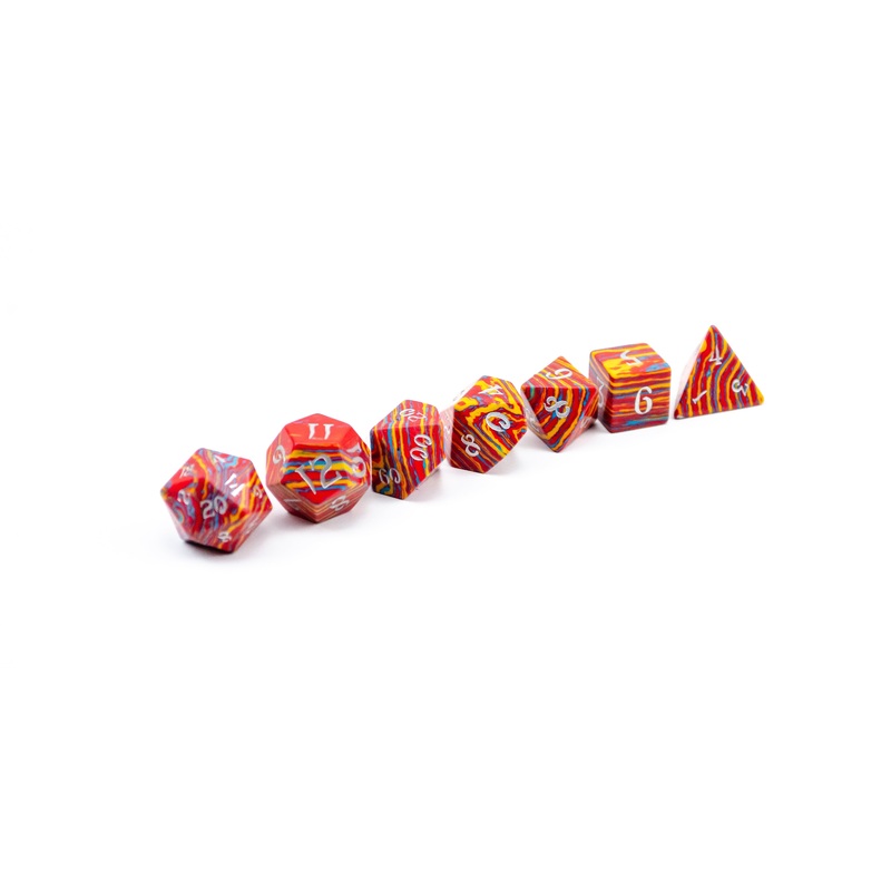 Banded Red, Yellow, and Blue TruStone