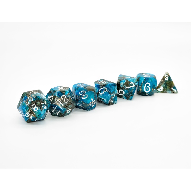 Blue Howlite with Brass Trustone