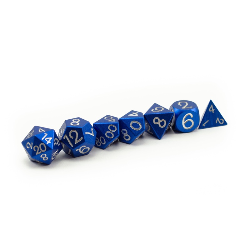 Dark Blue Aluminium Set of 7