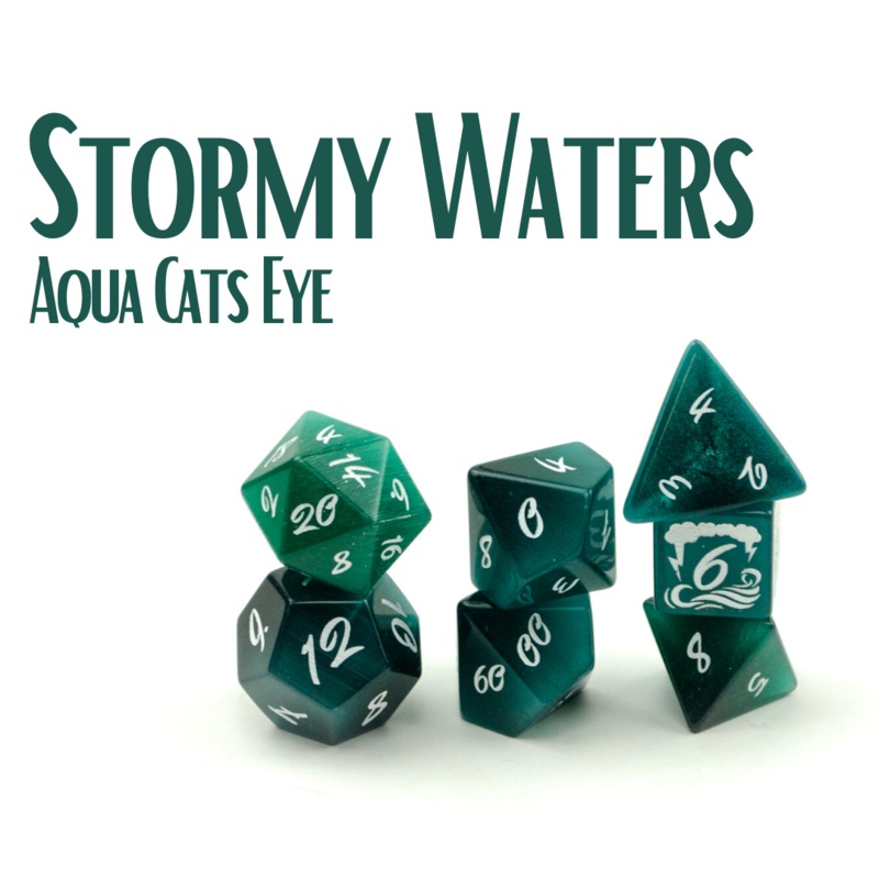 Retail - Stormy Waters - Turquoise Cat's Eye