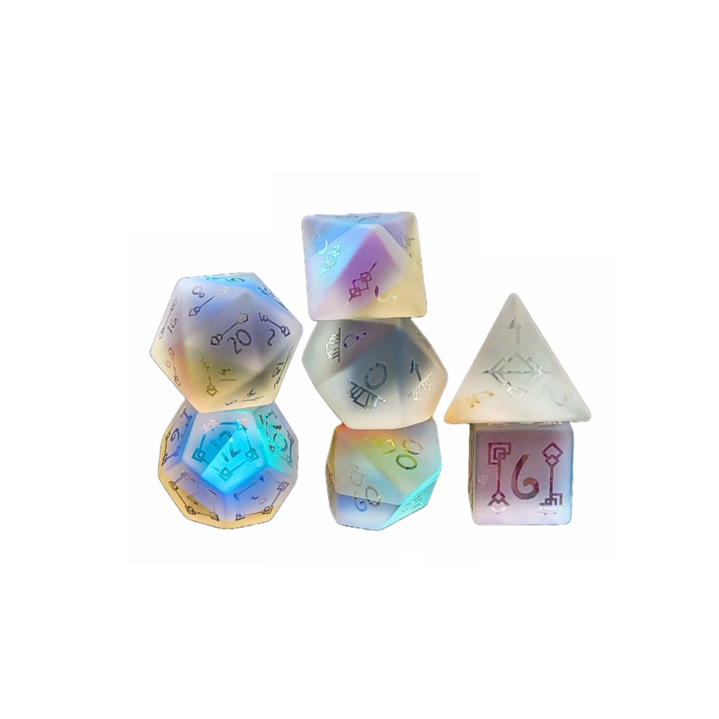 Art Deco Raised Holographic Glass