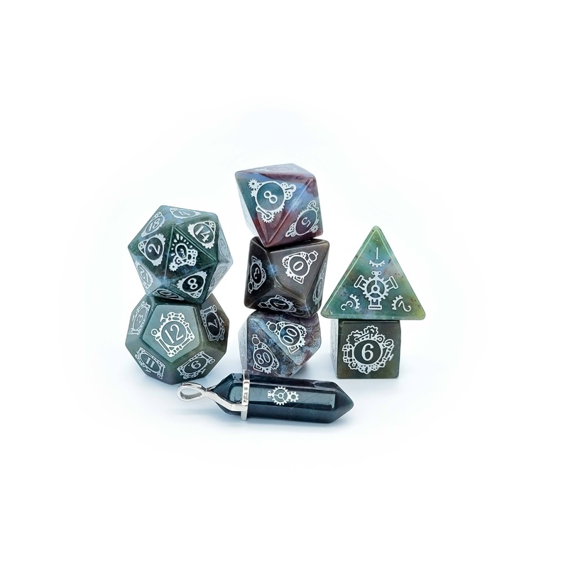 Helio-Rivet Indian Agate