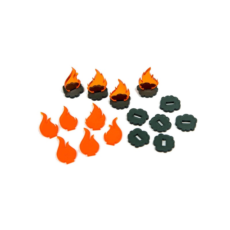 Smoke & Fire Tokens (10)