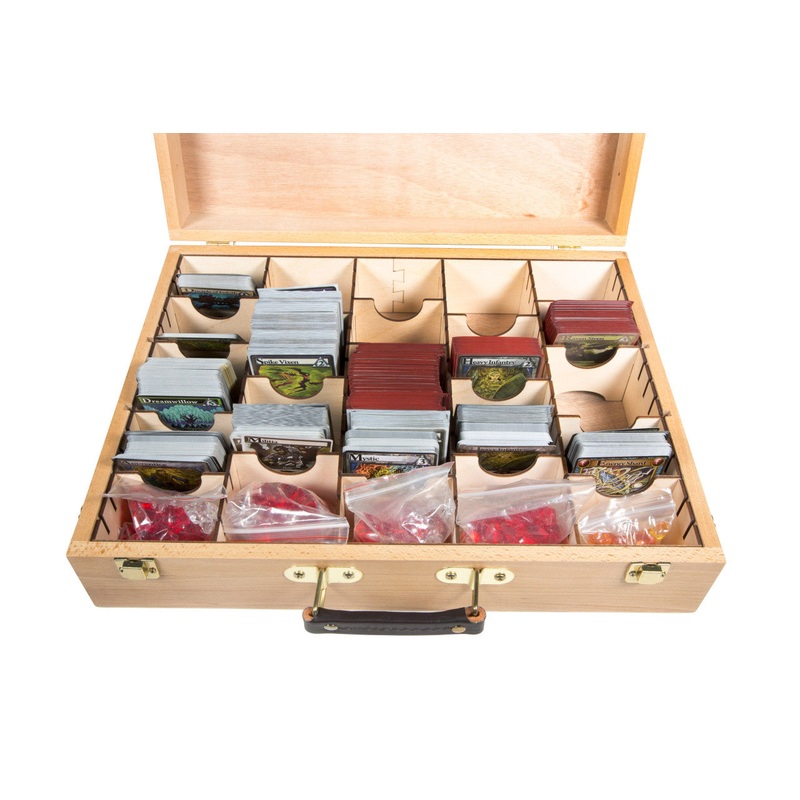 Wooden Artist Case with Standard Card Organizer