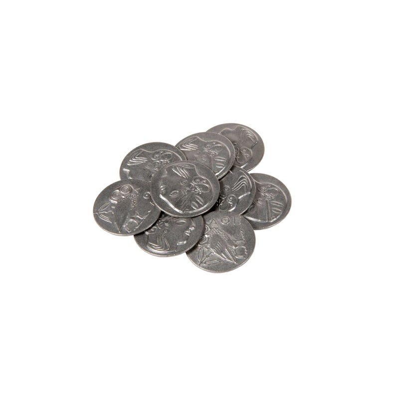 Ancient Greek Themed Gaming Coins - Large 30mm (9-Pack)