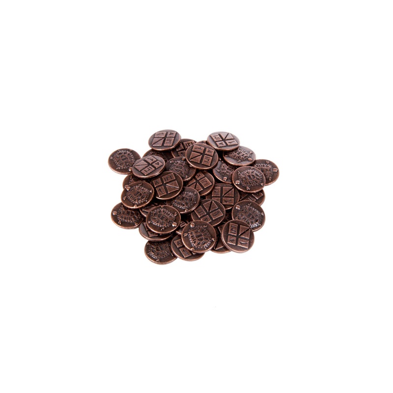 Ancient Greek Themed Gaming Coins - Tiny 15mm (18-Pack)
