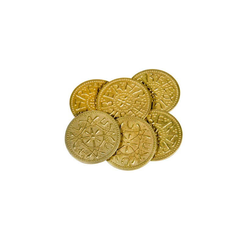 Anglo-Saxon Themed Gaming Coins - Jumbo 35mm (6-Pack)