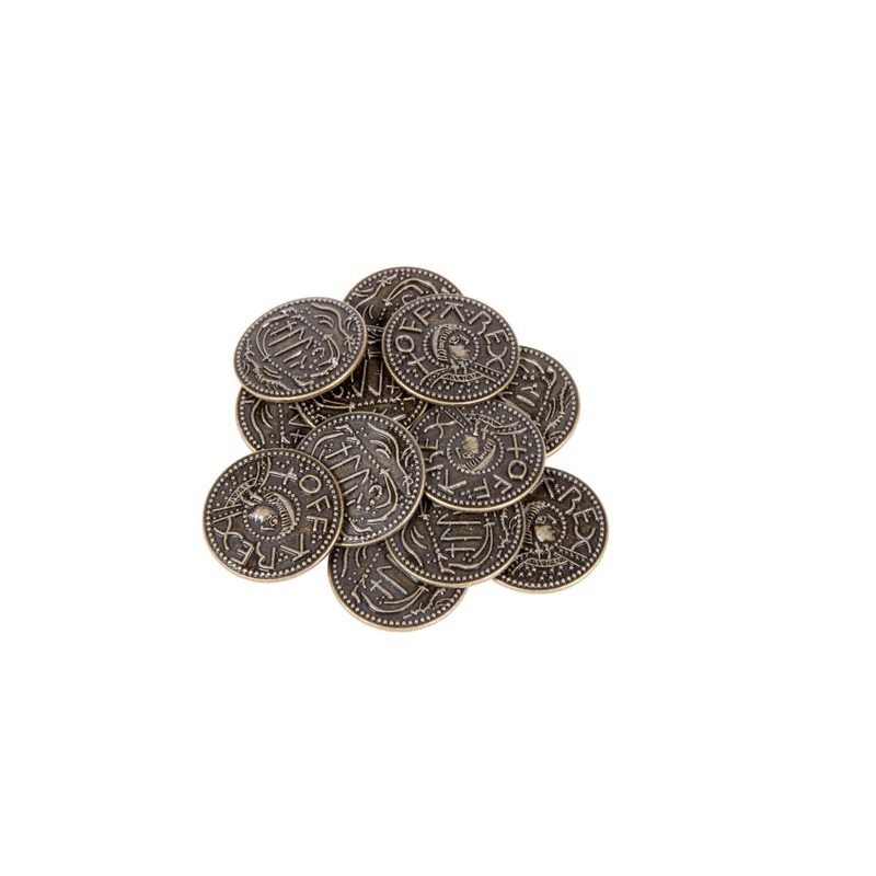 Anglo-Saxon Themed Gaming Coins - Medium 25mm (12-Pack)