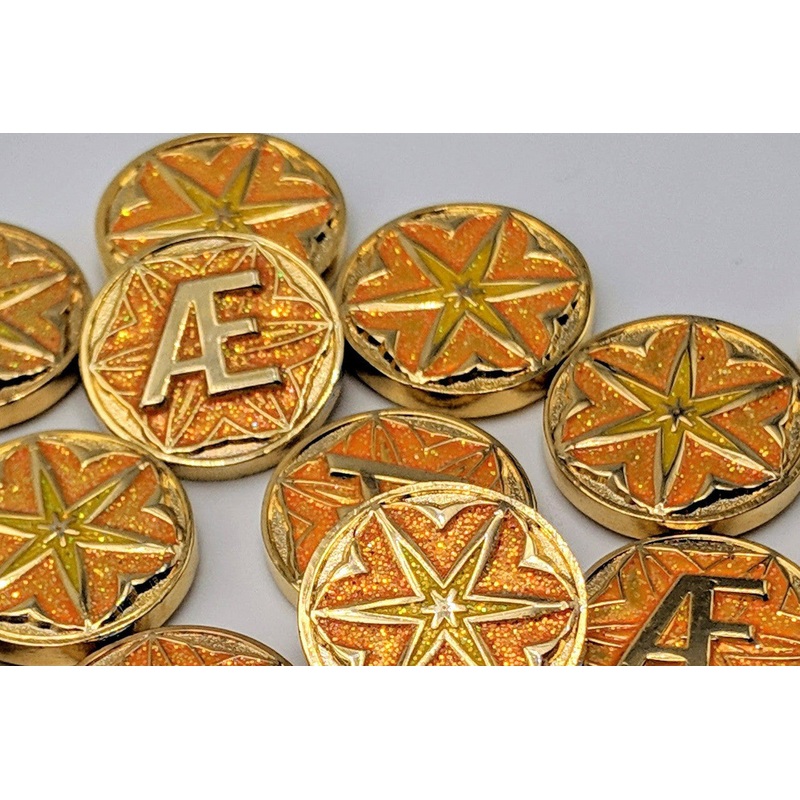 Archonic Energy Metal Aember Tokens (10)