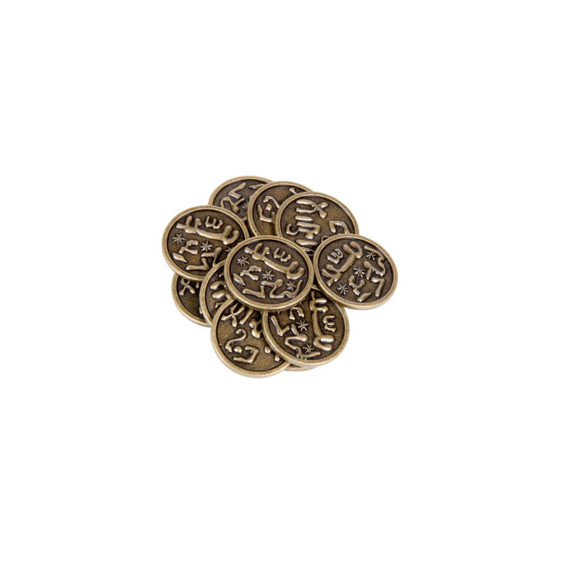 Mongol Themed Gaming Coins - Medium 25mm (12-Pack)