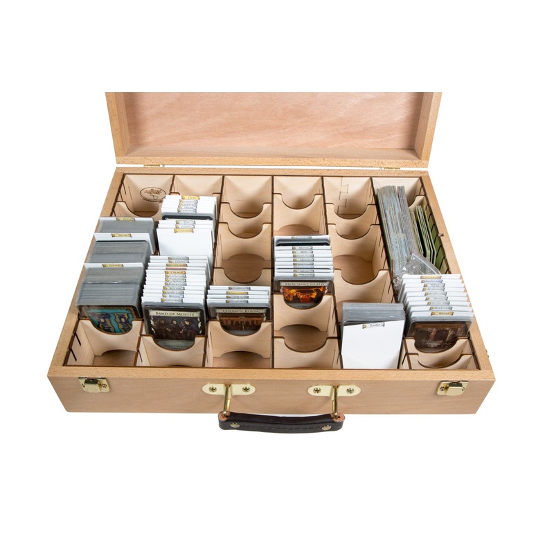 Wooden Artist Case with Euro Card Organizer