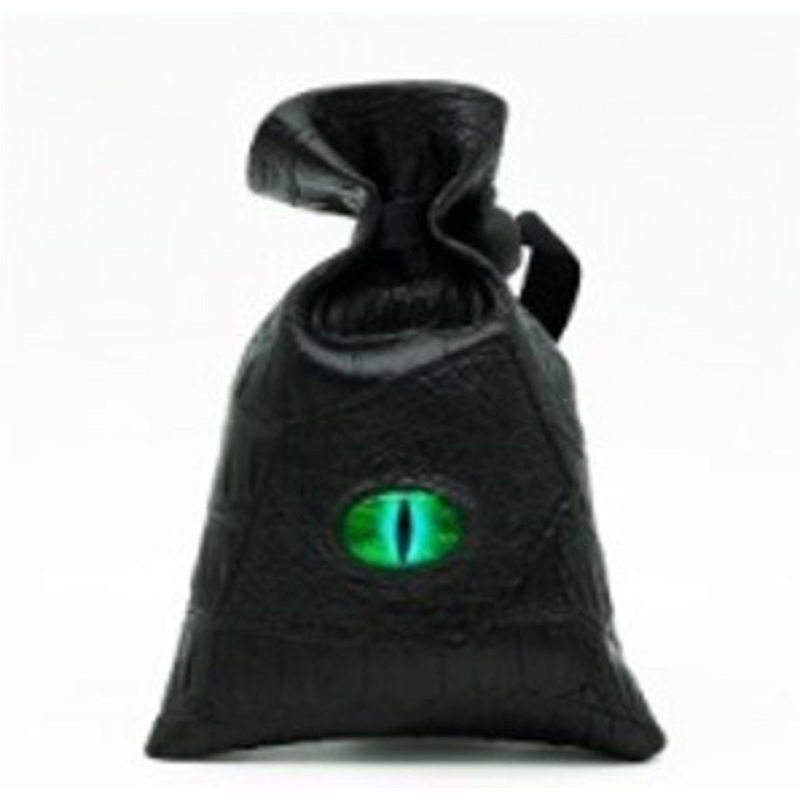Dragon's Vault | Green Eye | Vegan Leather Dice Bag