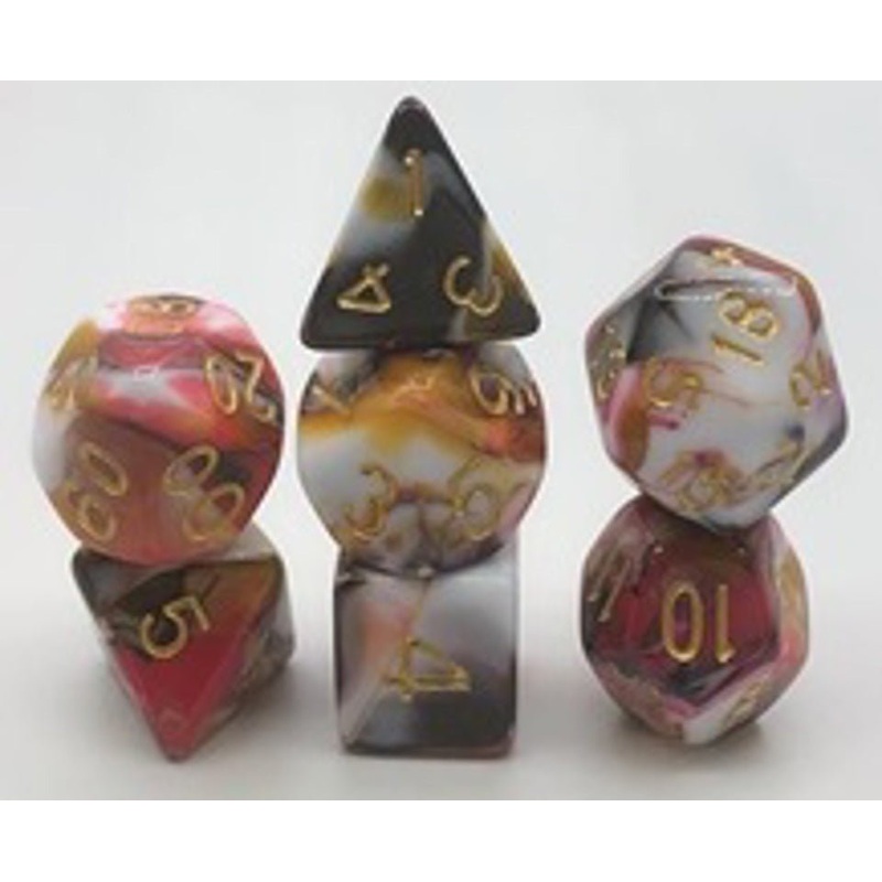 Infernal Storm | Acrylic Dice | 7 Piece Set