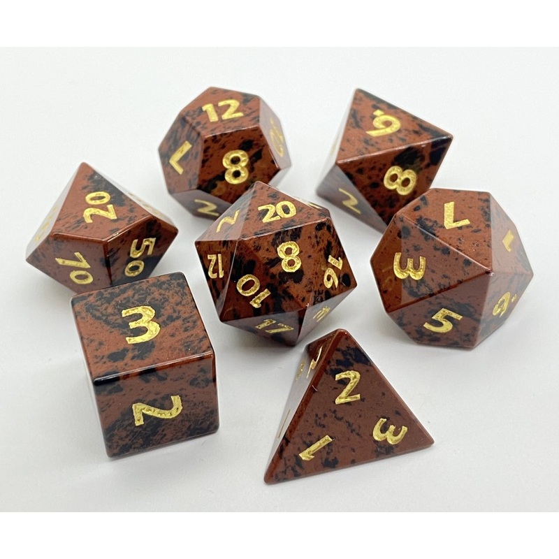 Mahogany Obsidian | Natural Stone | 7 Piece Set