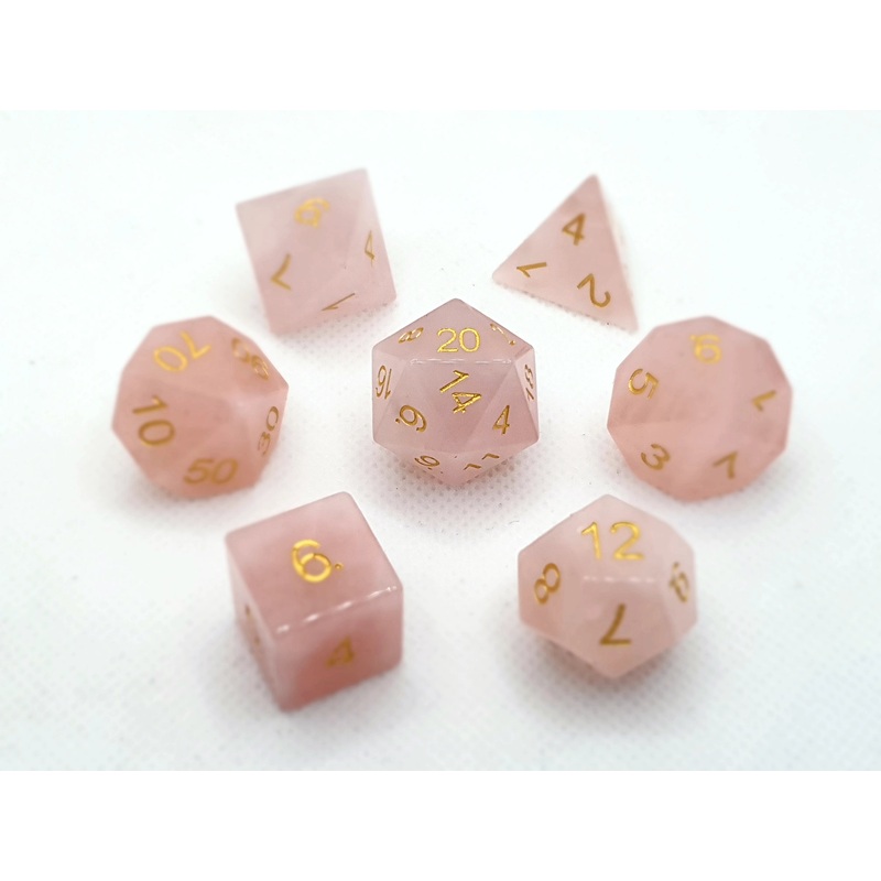 Rose Quartz | Natural Gemstone | 7 Piece Set