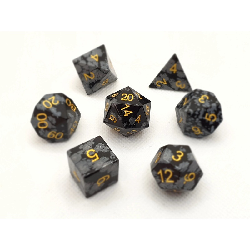 Snowflake Obsidian | Natural Gemstone | 7 Piece Set