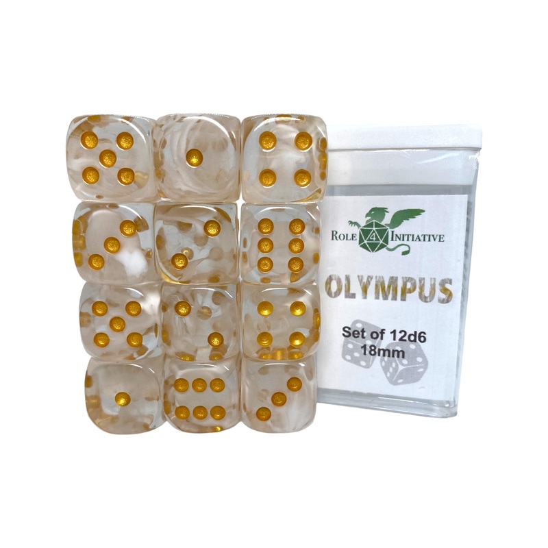 Diffusion Olympus - Set of 12d6 pips 18mm Dice