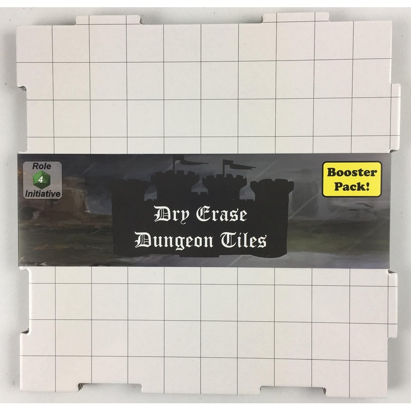 Dry-Erase Dungeon Tiles, White, Booster Pack