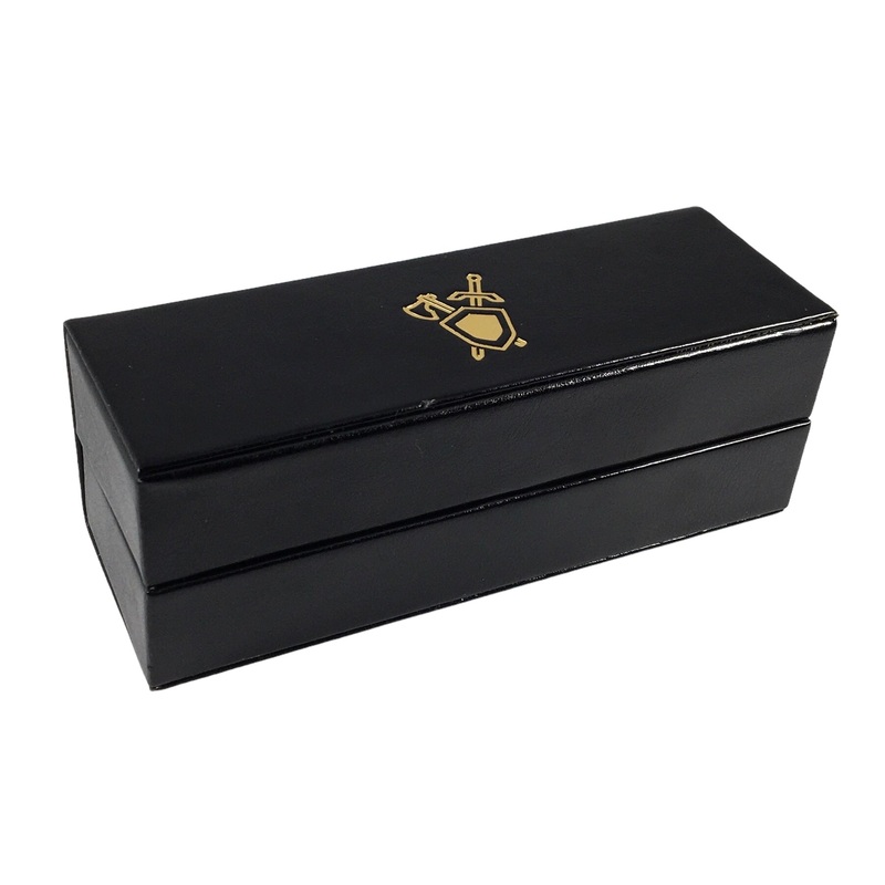 Luxury Faux Leather Dice Box / Rolling Tray - Fighter