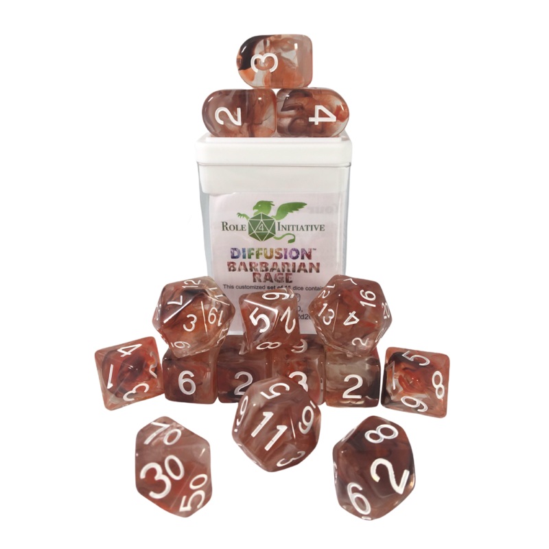 Diffusion Barbarian Rage - Set of 15 w/ all numbers