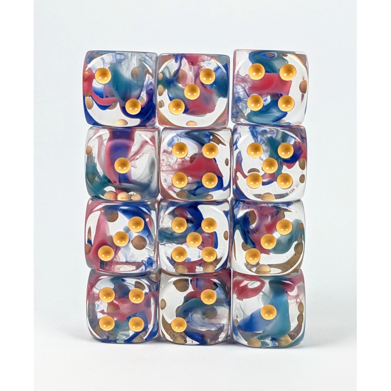 Diffusion Coral Reef- Set of 12d6 pips 18mm