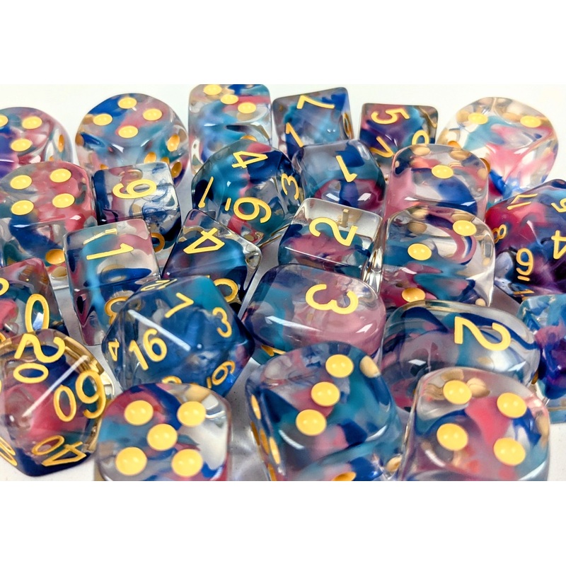 Diffusion Coral Reef- Set of 12d6 pips 18mm w/ symbol